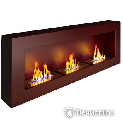 Биокамин ЭкоЛайф Fire Line black burgundy Арома в Оренбурге